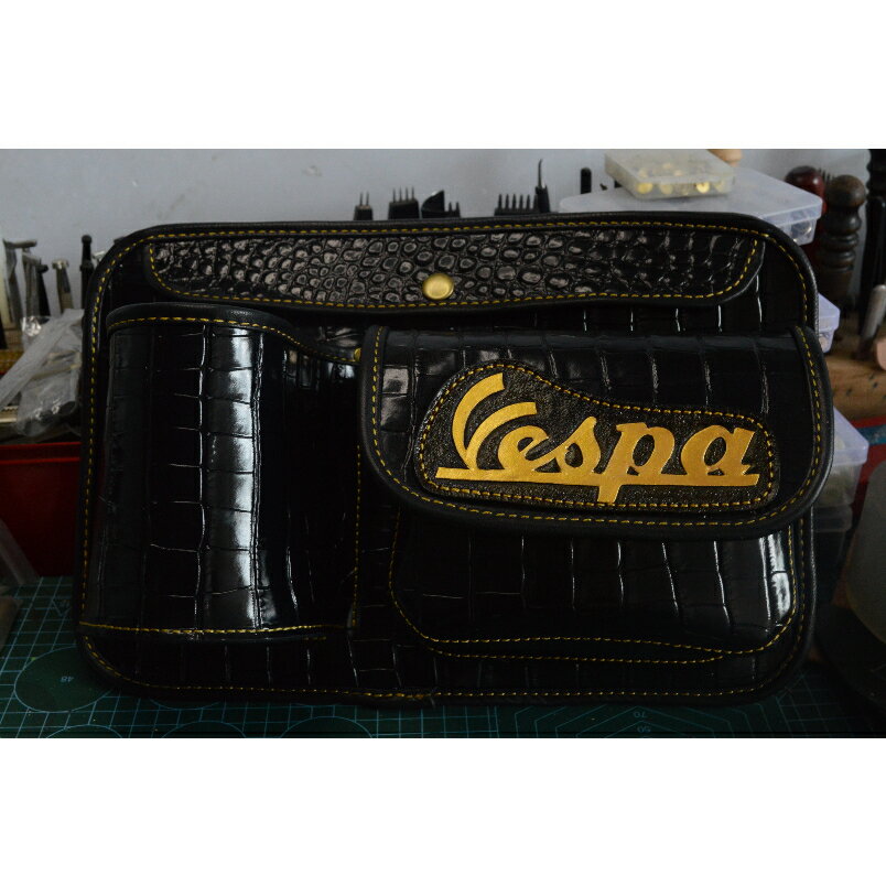 「新款」Vespa偉士牌GTSGTV300LX春天衝刺150前置包置物包手套箱掛包 7