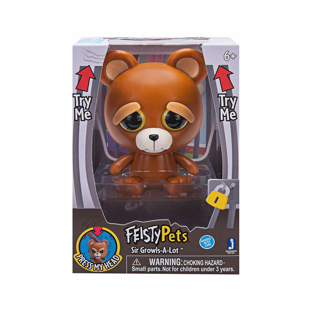《Feisty Pets》公仔變臉娃娃4吋 棕熊 東喬精品百貨