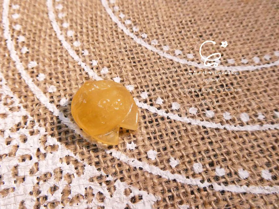 黃兔毛狐狐 黃兔毛 水晶飾品  晶晶工坊-love2hm 46213 2