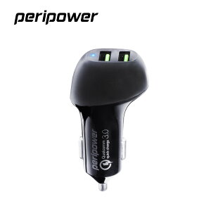 【peripower】PS-U15 極速QC3.0 雙USB車用快充 車充 充電器 車用充電 汽車百貨