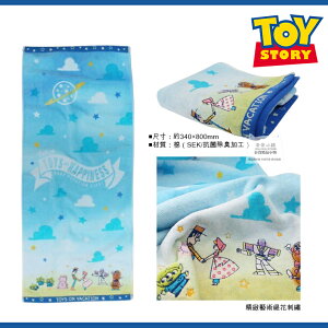 日本直送 迪士尼 玩具總動員 毛巾 抗菌 除臭 吸水 快乾 純棉 玩具總動員 Alien 巴斯 胡迪 蛋頭先生 長毛巾