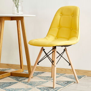 伊姆斯椅 伊姆斯椅子創意現代簡約書房辦公椅白色書桌凳子靠背成人北歐餐椅【CM13077】
