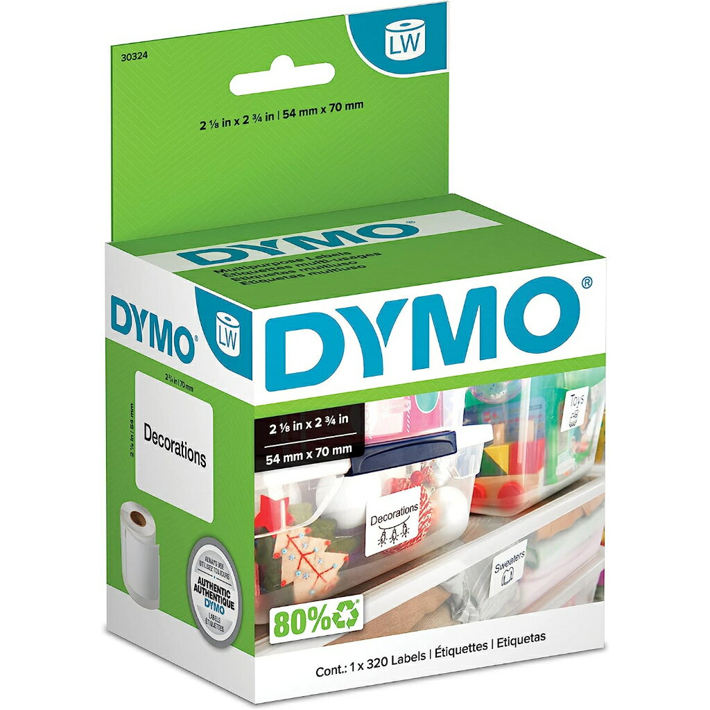 [3美國直購] DYMO 30324 標籤紙 54 x 70mm 320張/捲 適 LW LabelWriter 標籤機