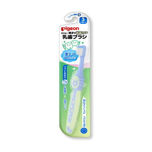 Pigeon 貝親 第五階段兒童造型牙刷(藍綠)【甜蜜家族】