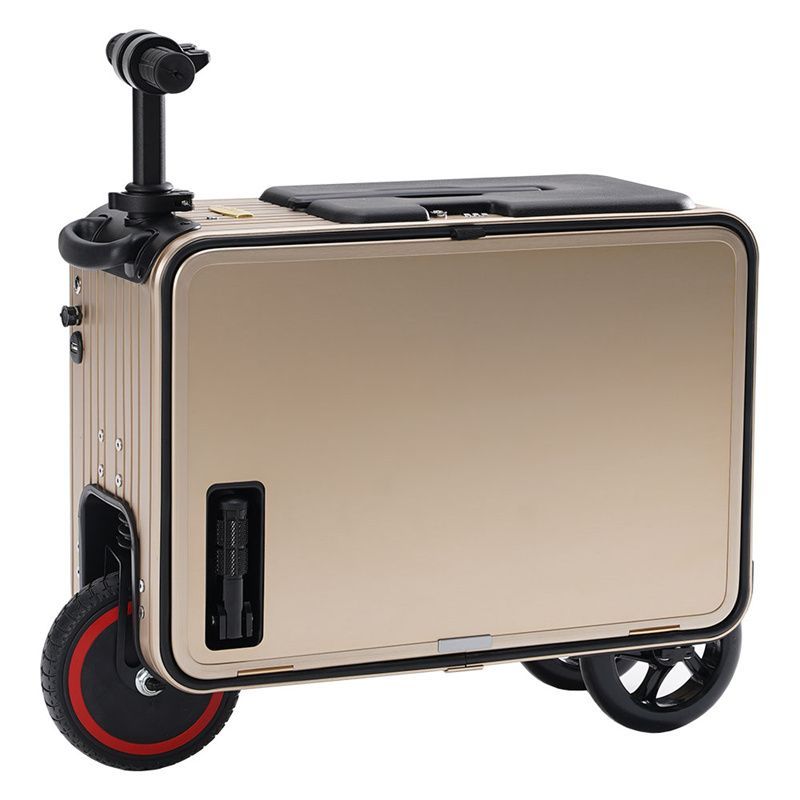 【免運】可開發票 高檔電動行李箱騎行代步可坐大人可登機20寸拉桿外出旅行箱可充電