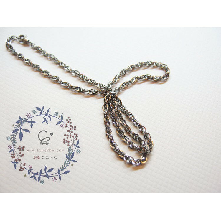 天國階梯(粗)/白鋼鍊子/316L醫療級白鋼/ [晶晶工坊-love2hm] 0