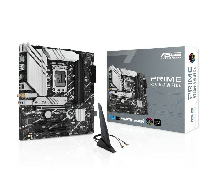 ASUS 華碩 PRIME B760M-A WIFI D4-CSM M-ATX DDR4 1700腳位 主機板