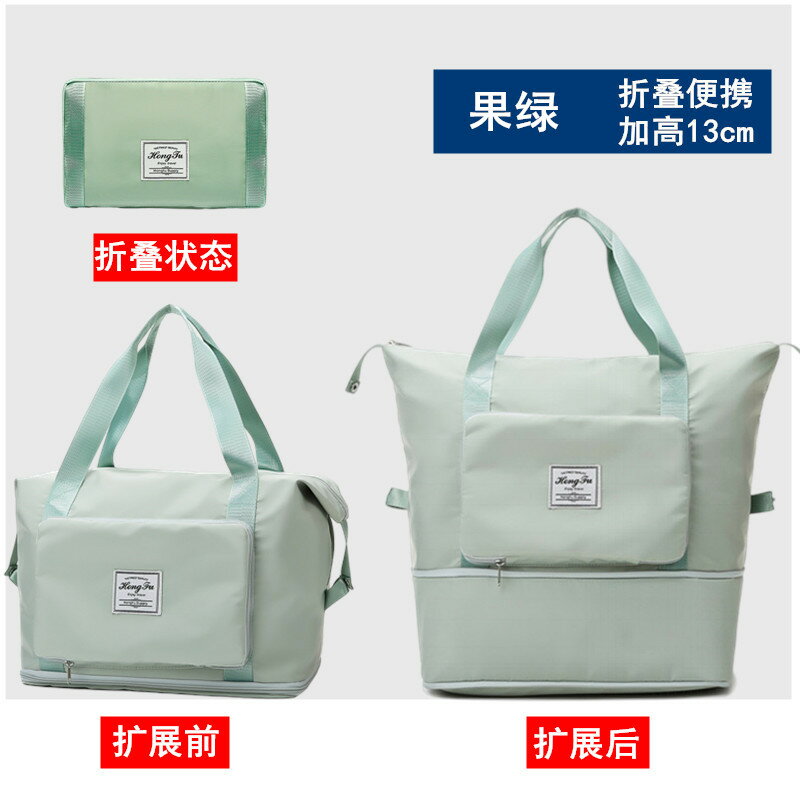 手提行李袋 旅行包 登機包 可折疊旅行包女短途手提超大容量健身包輕便待產收納出差行李袋子『cyd23599』 7