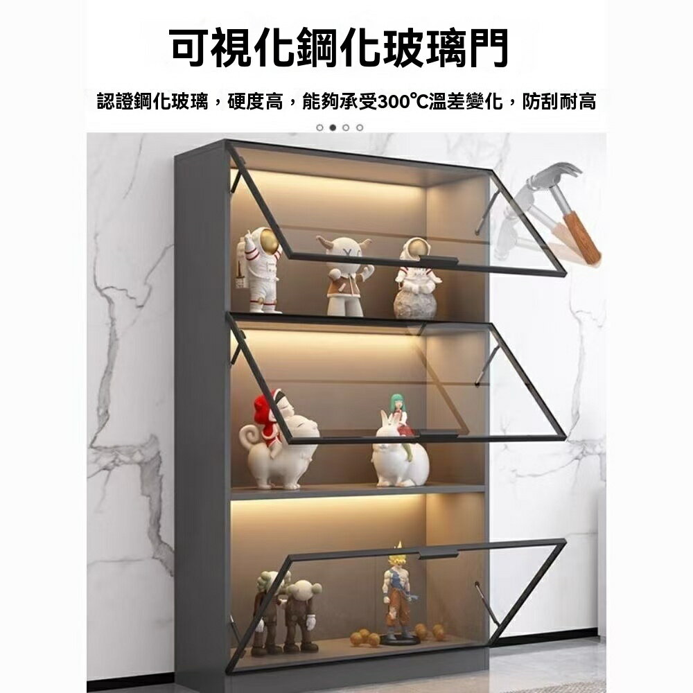 免運 展示櫃 展覽櫃 手辦櫃 模型櫃 陳列櫃 輕奢玻璃門手辦櫃樂高模型展示櫃家用玩具收納定製儲物櫃子陳列櫃 八折下殺 特價出 可開發票
