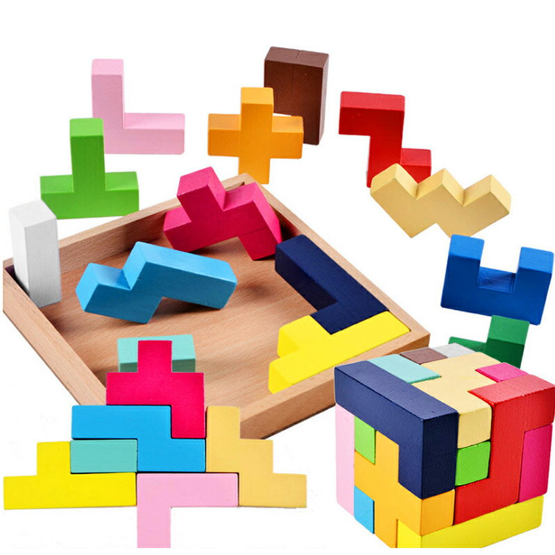 立體俄羅斯方塊積木 兒童早教益智大塊拼圖解謎幼兒園玩具3456歲 4