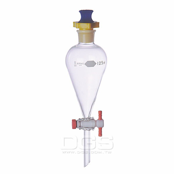 《Kimble》梨型分液漏斗 Funnel, Separatory, Pear-Shaped, PTFE Stopcock