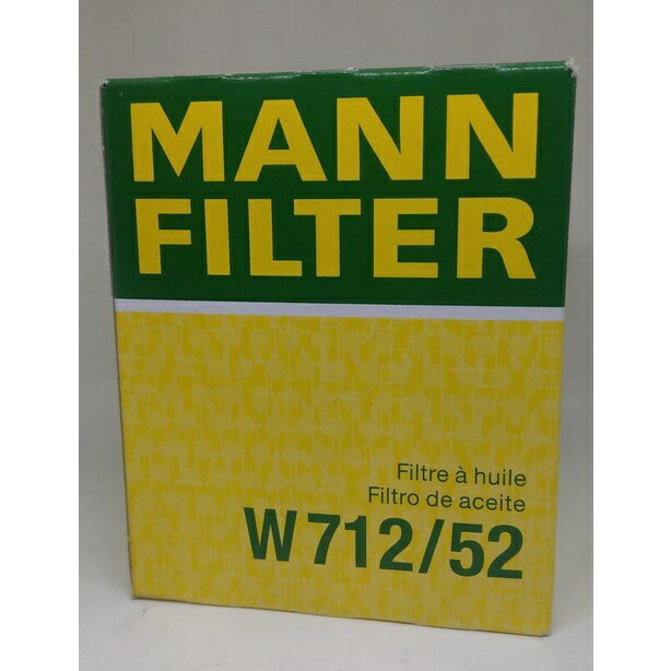 【4%點數】『油工廠』MANN W 712/52 機油濾芯VW POLO GOLF 1.4 原廠030115561AN 螺絲頭【樂天APP下單限定】