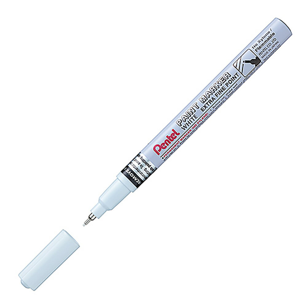 【史代新文具】飛龍Pentel MFP10-W 0.6mm 白色 極細字油漆筆