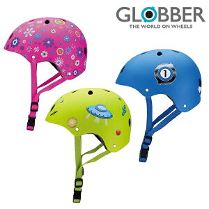 法國Globber哥輪步 兒童戶外活動防護安全帽(繽粉桃/賽車藍/火箭綠)(滑步車 直排輪 滑板車 童車)