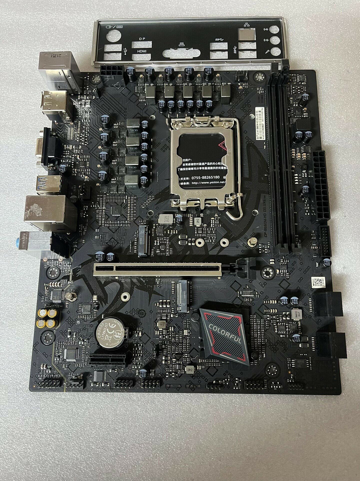 華碩 ASUS B660M-HD DELUXE V20 主機板 DDR4 遊戲主機板 實拍九成新 M-ATX 高效能 支援12代CPU 電競主機板