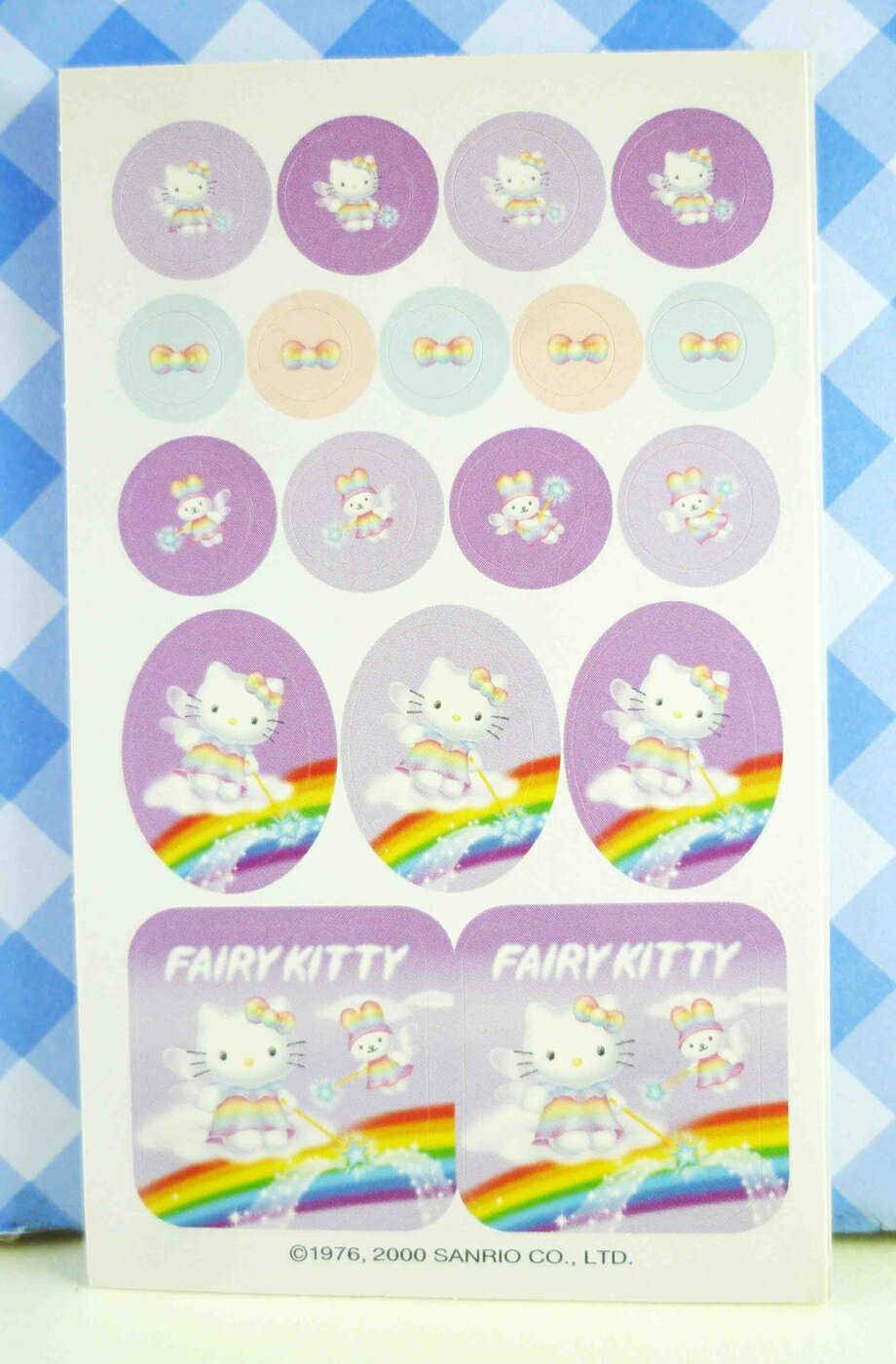 【震撼精品百貨】Hello Kitty 凱蒂貓 KITTY貼紙-香水貼紙-紫彩虹 震撼日式精品百貨