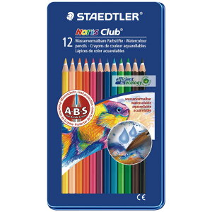 【文具通】STAEDTLER 施德樓 MS14410M12 德國 ABS 水性色鉛筆 12色 鐵盒 A1340313