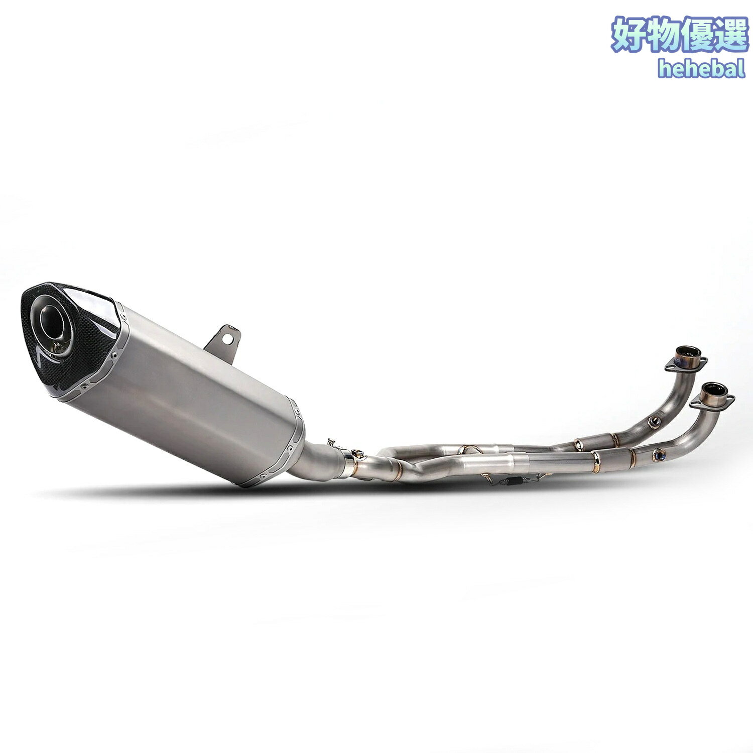 【全段鈦合金】AK550排氣管 光陽排氣 改裝排氣 碳纖維尾段 摩托車配件 專車專用 無損安裝 消音設計 提升動力