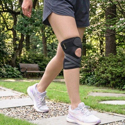 【BODYVINE巴迪蔓】「360」髕骨型護膝-1只|挑戰最薄厚度、長距離行走支撐不緊繃