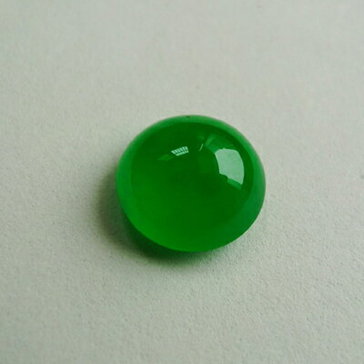 天然緬甸A貨翡翠滿綠戒面 陽綠戒指鑲嵌飾品戒面 大蛋面裸石玉石