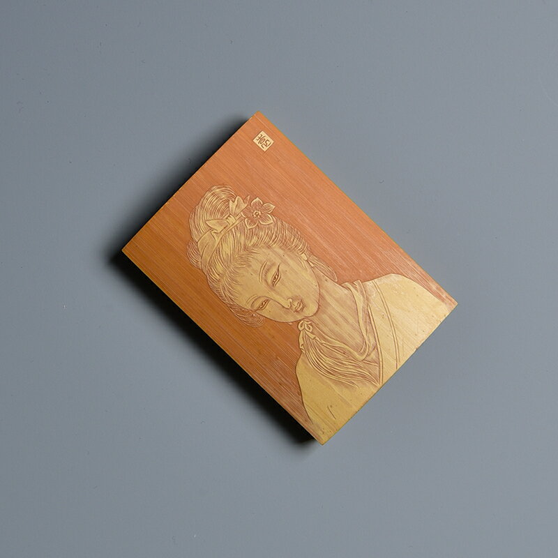 留青手工竹刻平安牌 竹雕刻平安出入牌  茶玩文玩小把件茶具配件 5