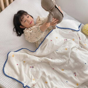 嬰兒毯子夏季被子薄幼兒園空調被寶寶夏涼被蓋被紗布兒童蓋毯新生
