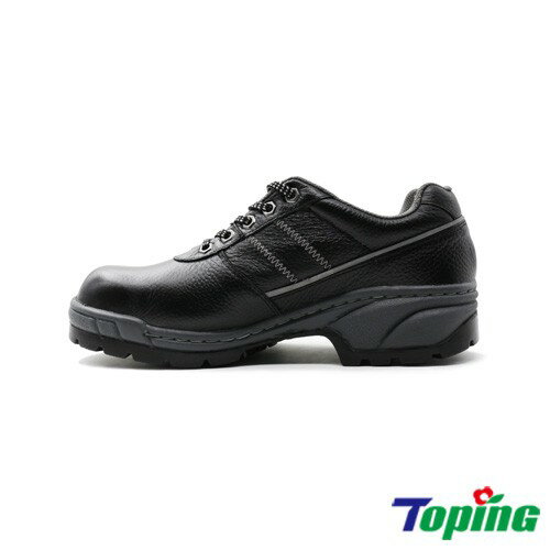 Toping 專業安全鞋｜皮革製寬楦耐磨安全鞋/P099黑/高彈力PU鞋墊-工作鞋/台灣製 4
