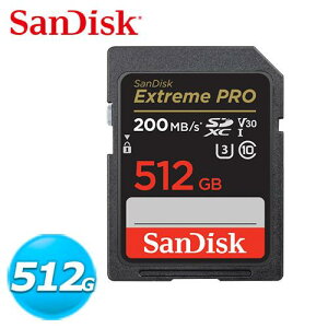 【跨店20%回饋 再折$50】 SanDisk Extreme Pro SDXC UHS-I 512GB 記憶卡