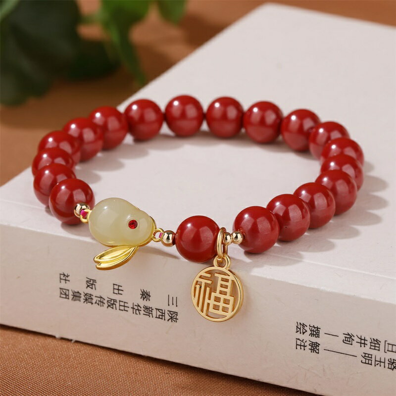 手串珠 Amazon.com: 巴西黄水晶手链转运珠旺事业男女款时尚清新素款送礼