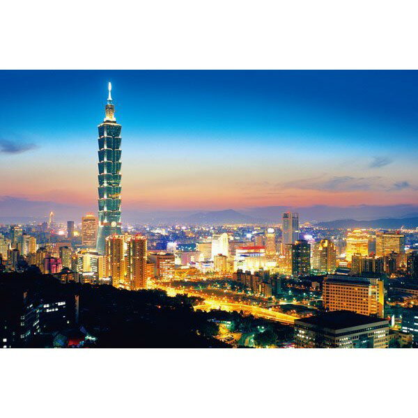 HC - 繁華的台北都會夜景 - 台灣製優質夜光拼圖1000片 -看見台灣系列 - 1000-002N