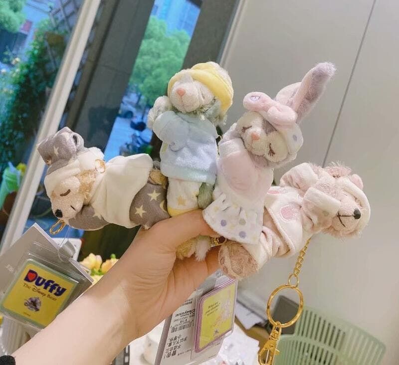 優品【Ziga＊裡家】☆達菲.雪莉玫.芭蕾兔.史黛拉兔.託尼貓.畫家貓.趴睡玩偶．公仔.鑰匙圈.吊飾.掛件.禮物～☆4款選