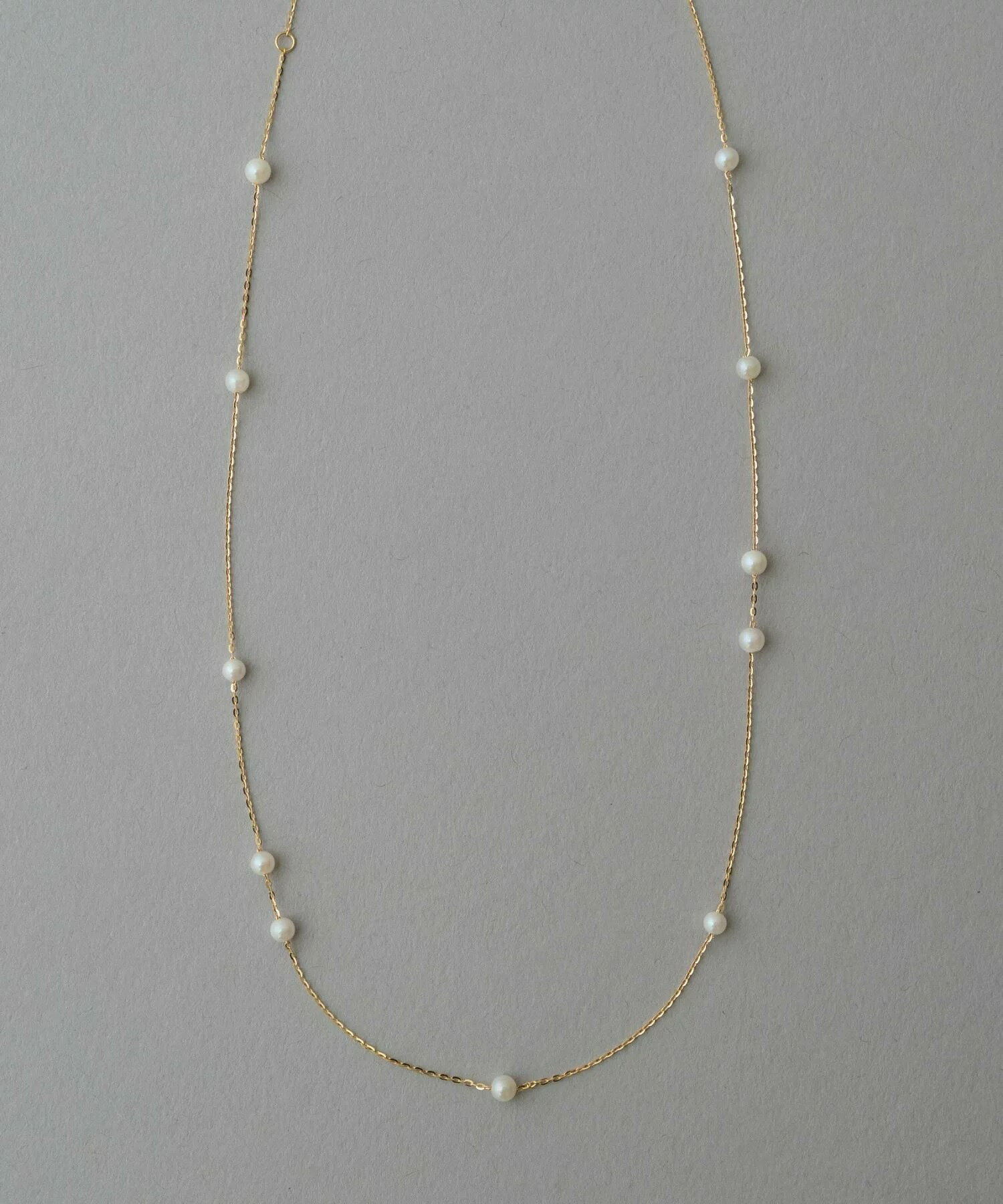 [bijoux] ete K18YG 珍珠排列項鍊 | 項鍊  送禮 情人節 [Rakuten Fashion]