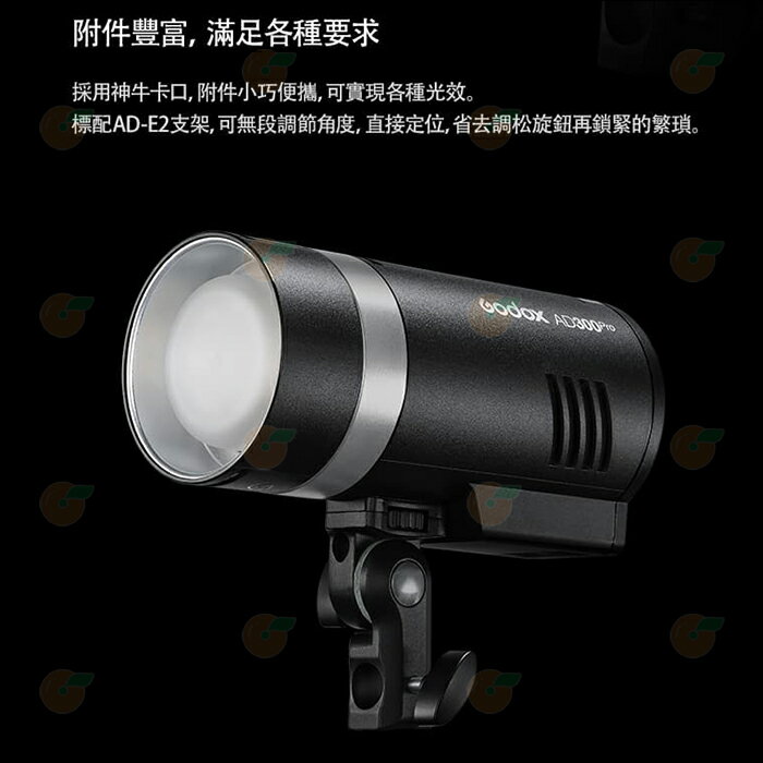 神牛Godox AD300Pro AD300 PRO 外拍棚燈公司貨補光燈攝影燈持續燈LED