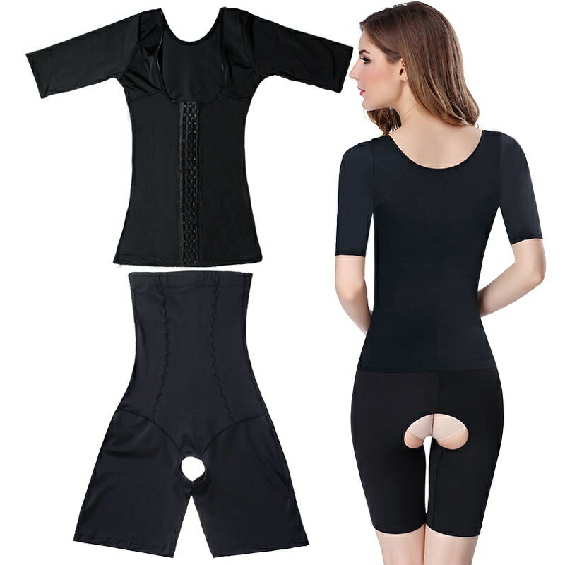 排扣加強版 束身衣 減肥 瘦身 塑身衣 大碼 燃脂 束腹 套裝 收腹內褲 塑身褲 收腹褲 瘦身褲 瘦肚子 提臀內褲