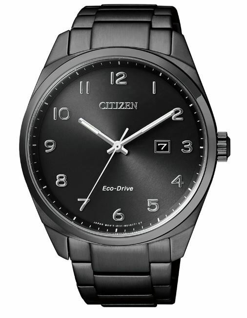 CITIZEN星辰錶 BM7325-83E 現代簡約黑光動能腕錶/黑面43mm