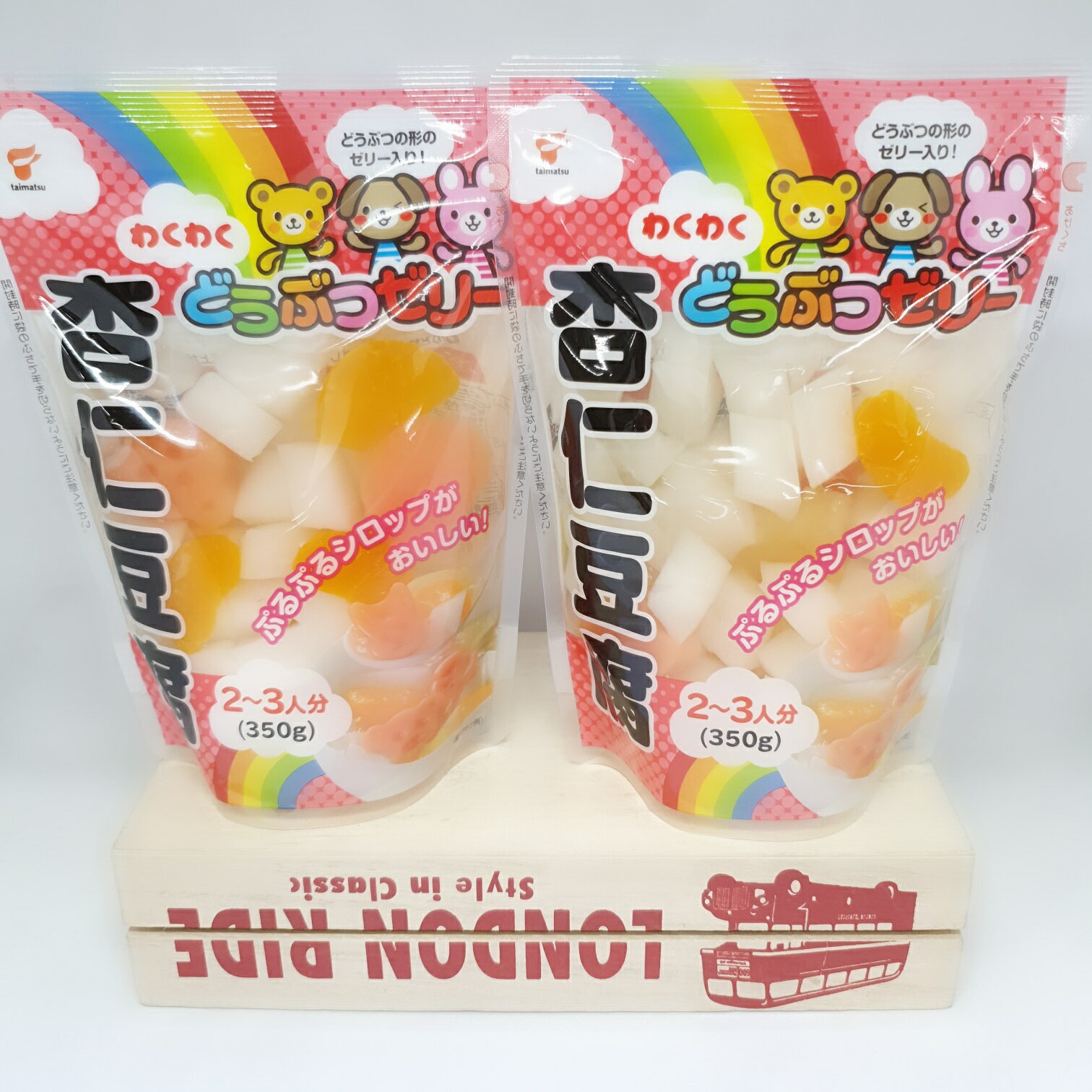 日本 動物造型果凍 杏仁豆腐味 350g包 台灣樂天市場 Line購物