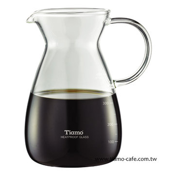 現貨附發票 TIAMO IF0047玻璃水瓶400CC 花茶杯 公杯 玻璃壺 咖啡壺 HG1988 刻度量杯 玻璃量杯