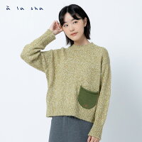 a la sha 花紗落肩針織上衣 a la sha 花紗落肩針織上衣