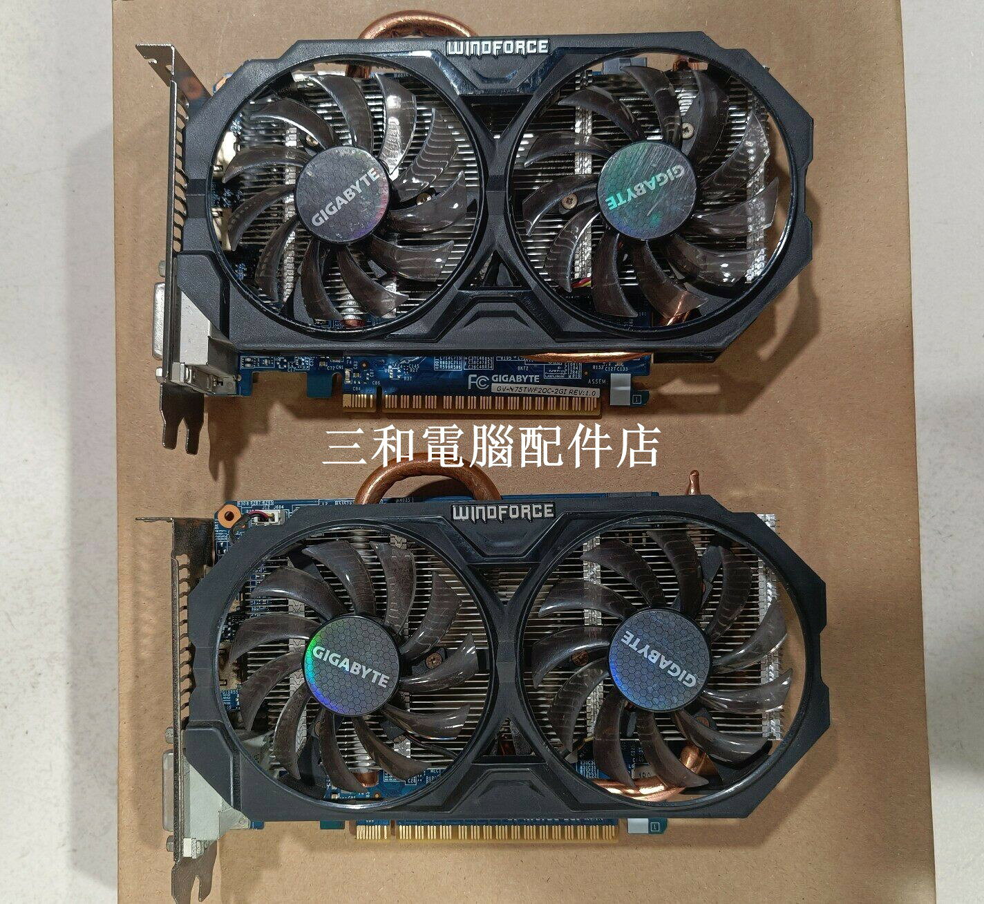技嘉 GTX750Ti 2G 雙風扇 超值二手 顯示卡 介面齊全 散熱佳 成色好