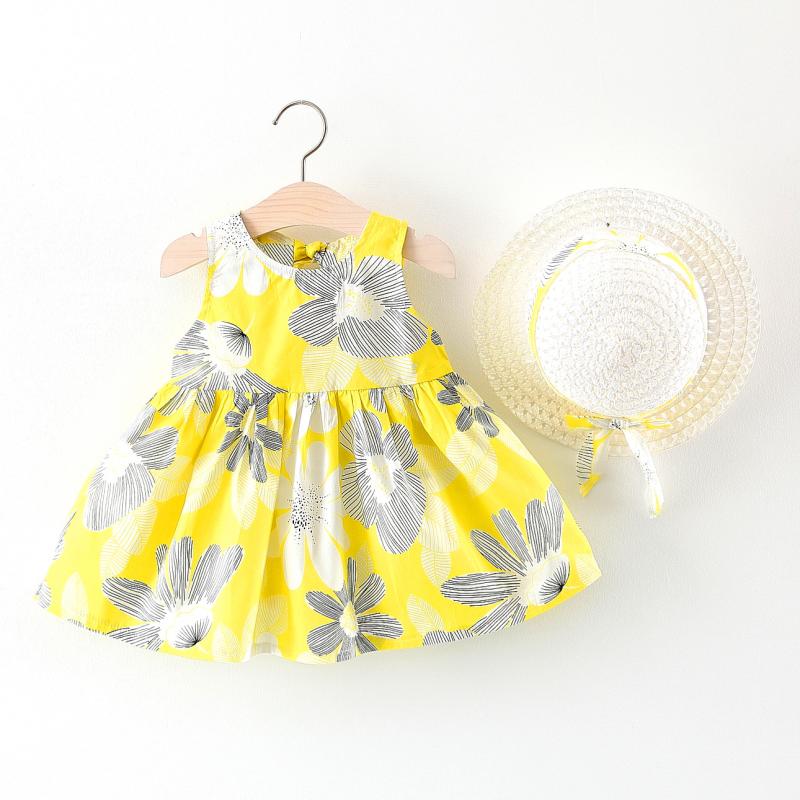 童裝女童短袖裙子夏季嬰幼兒童0-3歲小女孩公主裙寶寶夏裝連衣裙