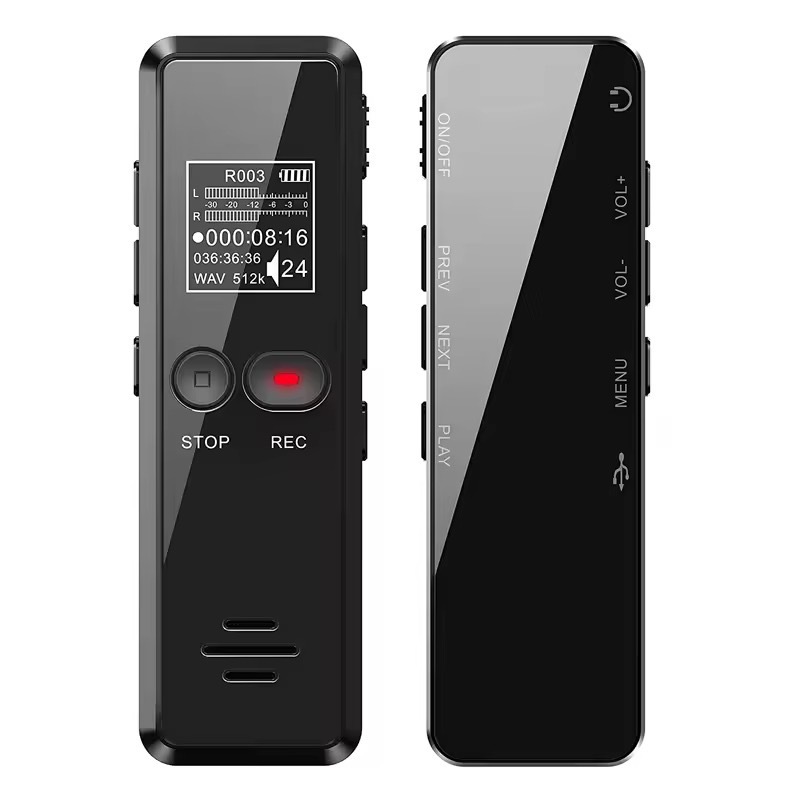 跨境優品 聲控錄音筆智能高畫質聲控錄音器MP3播放器英文版供外貿