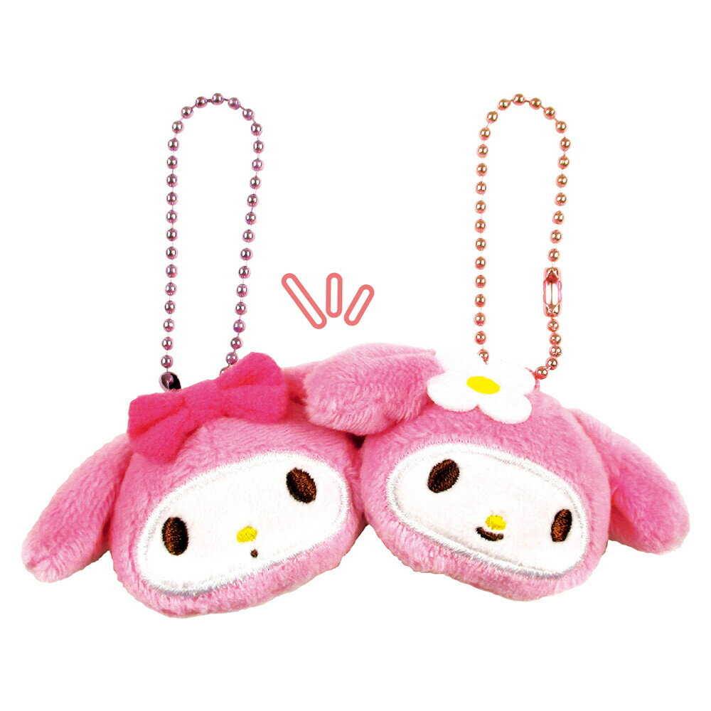 【震撼精品百貨】My Melody 美樂蒂~日本三麗鷗SANRIO美樂蒂絨毛磁鐵吊飾-大頭*13707