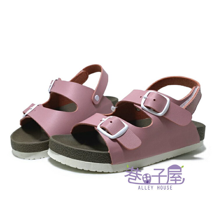 童款雙釦帶休閒勃肯涼鞋 [2021] 紫 MIT台灣製造【巷子屋】