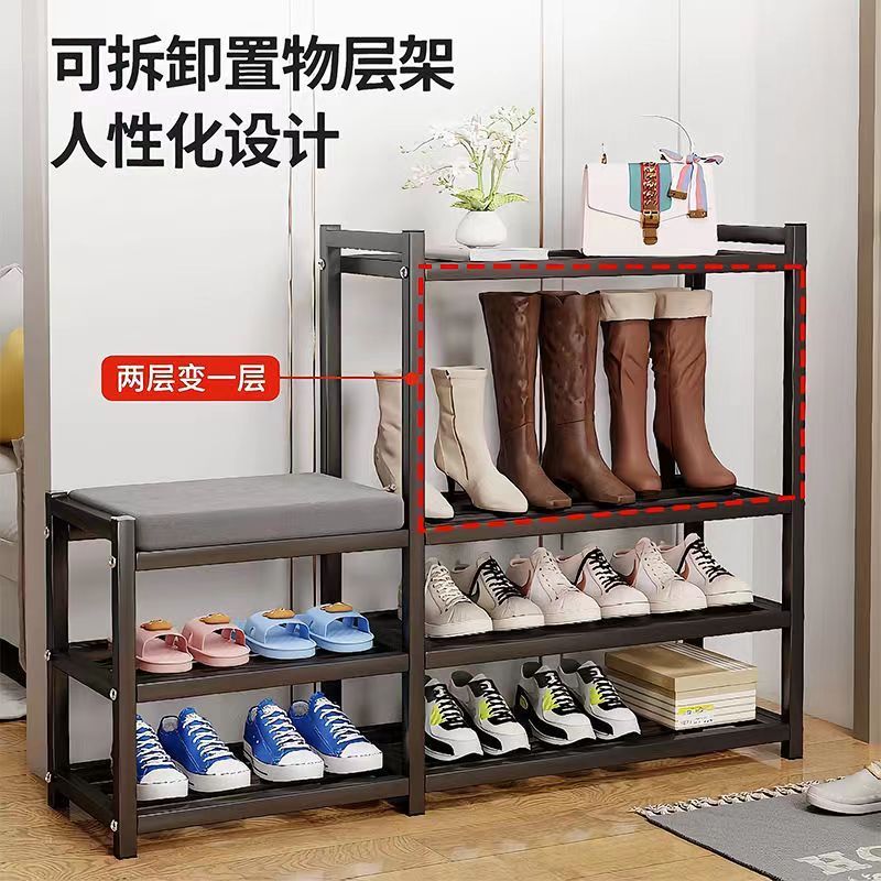免運 鞋櫃 鞋架 換鞋凳 換鞋凳門口可坐家用穿鞋凳鞋架坐凳一體置物架加厚高檔客廳收納凳