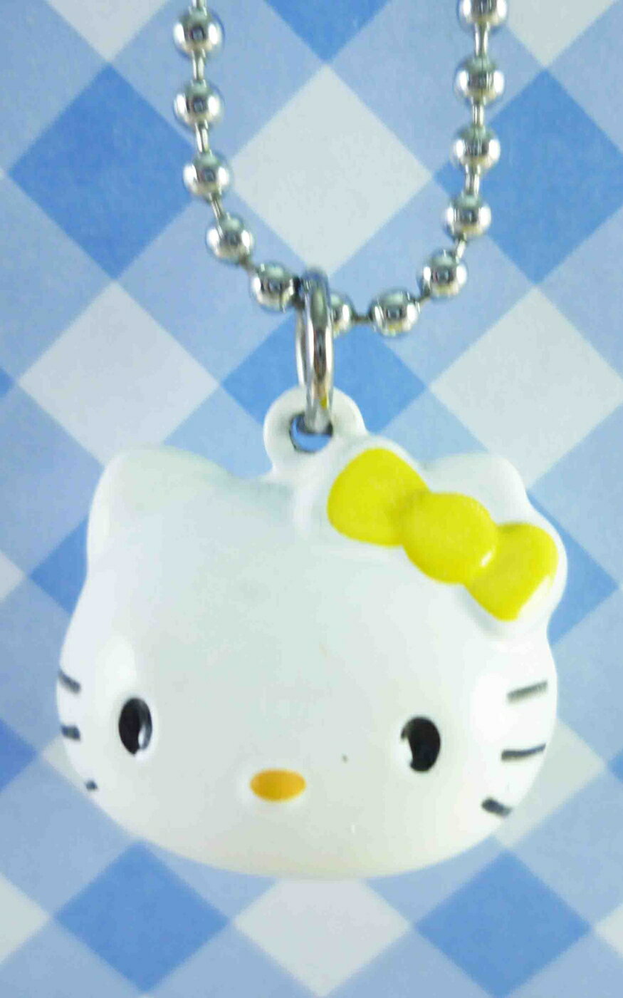 【震撼精品百貨】Hello Kitty 凱蒂貓 KITTY鈴鐺鑰匙圈-大頭(黃) 震撼日式精品百貨