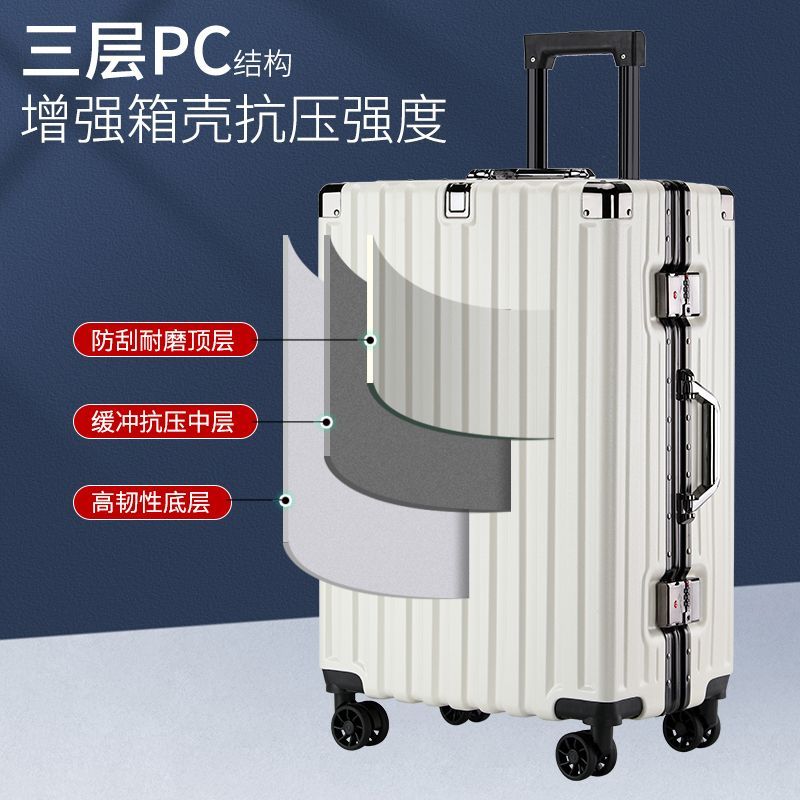 免運 可開發票 行李箱 SLXD行李箱結實耐用拉桿箱靜音輪鋁框旅行箱男女學生密碼箱大容量