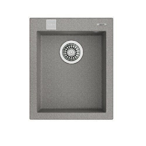 【客林沃專區】TEKA 德國 FORSQUARE 34.40 TG AUTO 花崗巖水槽 (上嵌式) (有黑色.米白色.灰色可選) ※熱線07-7428010