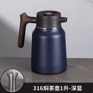 焖茶壺家用老白茶悶泡壺 316L不鏽鋼茶水分離保溫茶壺 大容量泡茶壺