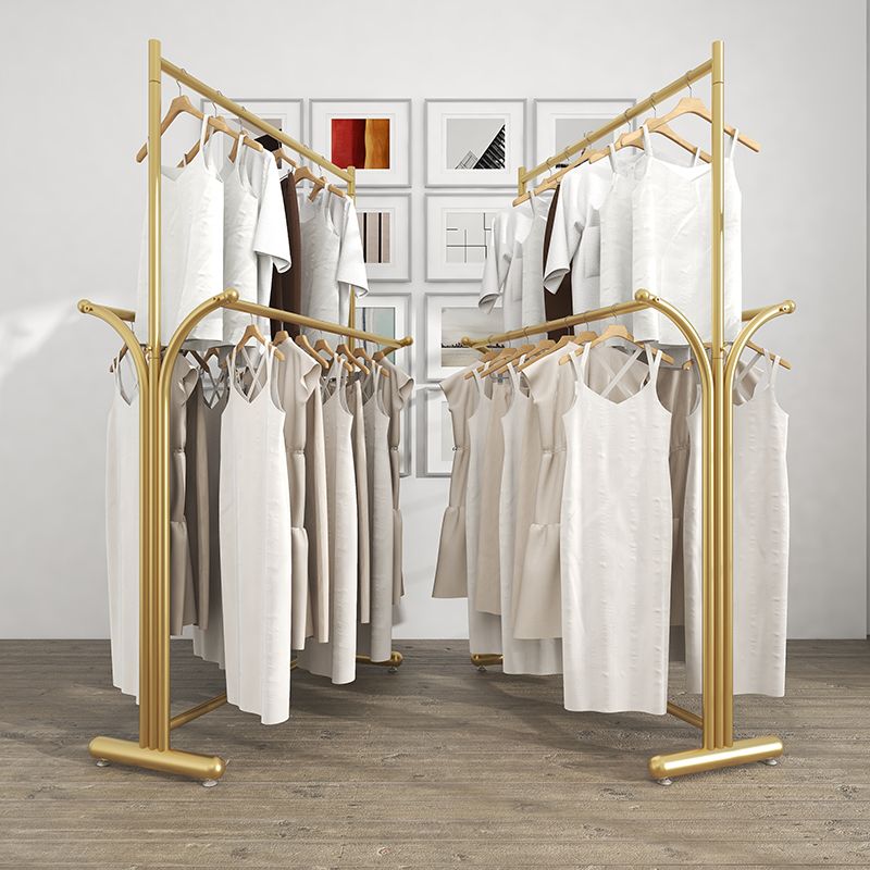 工廠現貨 免運 附發票 衣帽架 服裝店展示架 服裝店展示架落地式女裝童裝店鋪直播間雙桿衣架貨架陳列架掛衣桿特惠/快速出貨 全館八折 特價出 Y1027