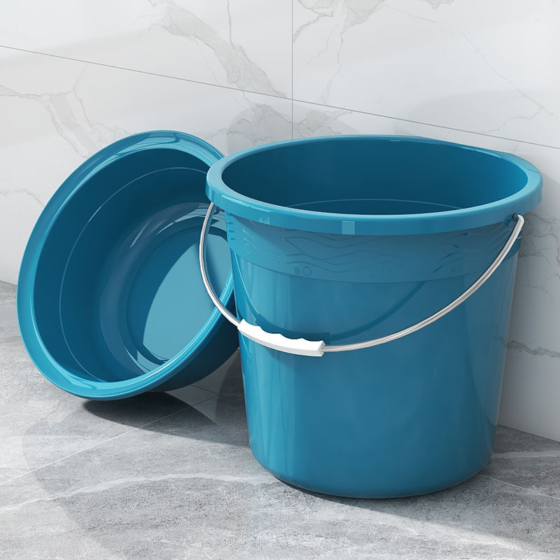 塑料不銹鋼手提加厚水桶家用多功能組合儲水桶宿舍洗漱洗衣桶